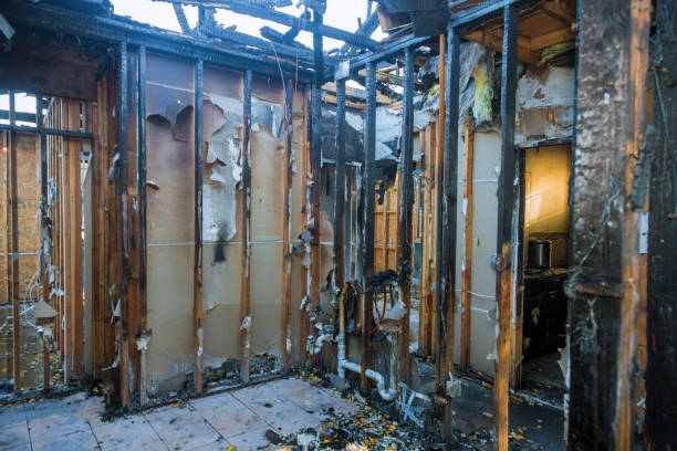 Professional Fire Damage Restoration technician working in Redmond, WA